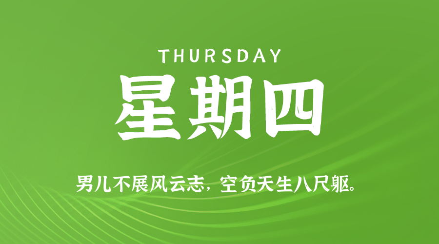 03日19日，星期四，在这里每天60秒读懂世界！