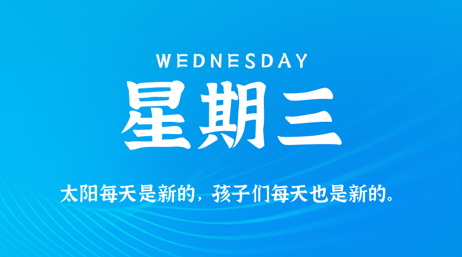 06日03日，星期三，在这里每天60秒读懂世界！