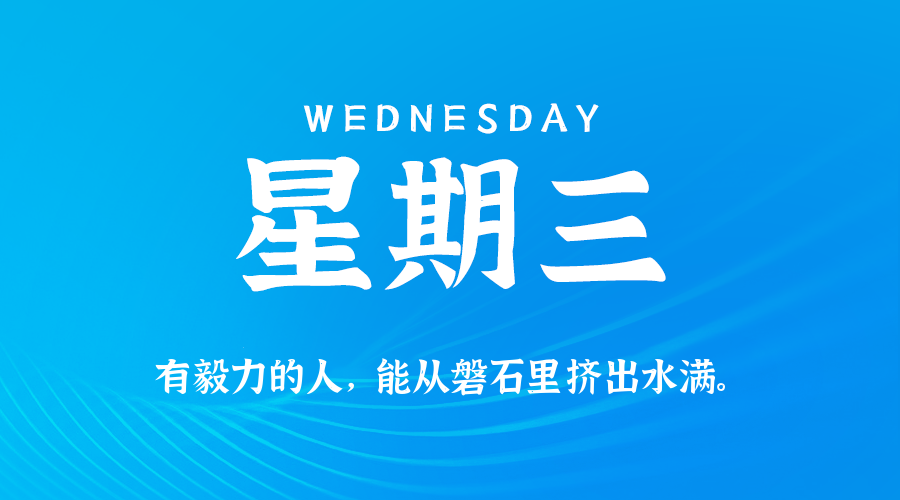 08日19日，星期三，在这里每天60秒读懂世界！