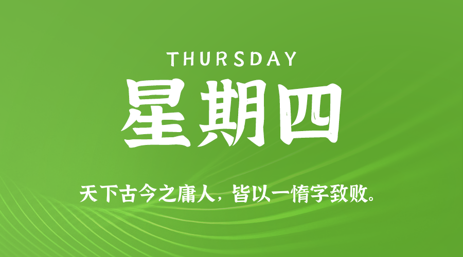 08日20日，星期四，在这里每天60秒读懂世界！